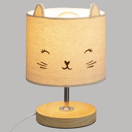 Atmosphera - Lampe de table pour enfant TOXEY 1xE14/25W/230V à motif chat