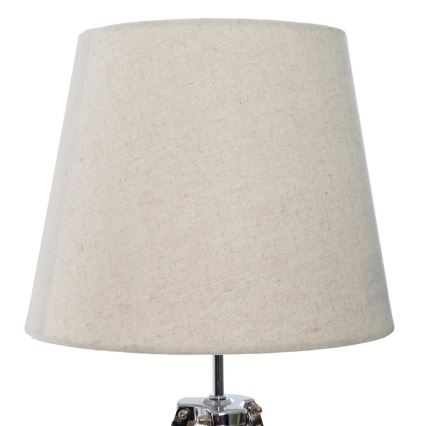 Atmosphera - Lampe de table RUNO 1xE27/25W/230V bambou/crème