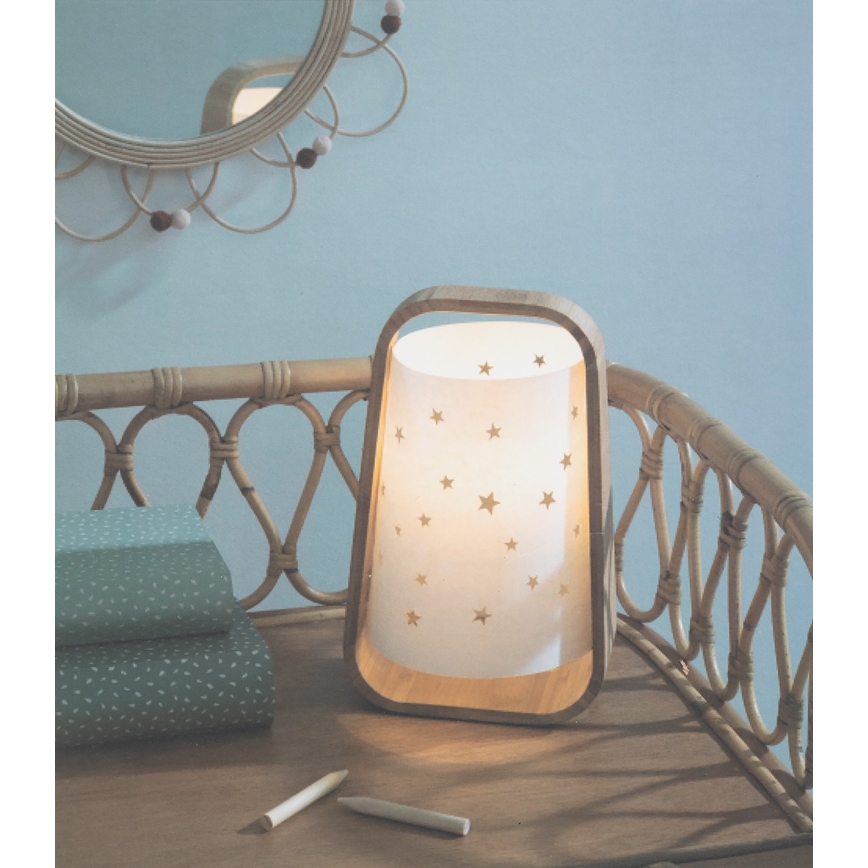 Atmosphera - Lampe de table STARS 1xE14/40W/230V en bambou