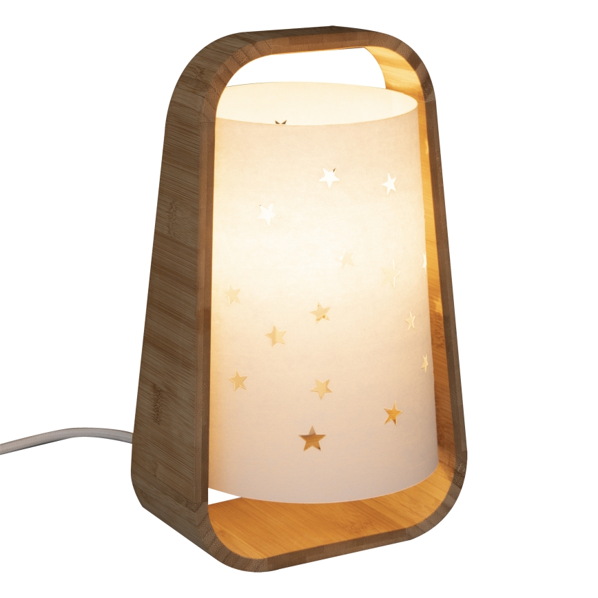 Atmosphera - Lampe de table STARS 1xE14/40W/230V en bambou