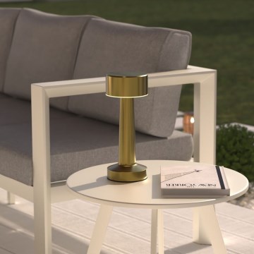 Atmosphera - Lampe de table tactile d'extérieur rechargeable HALTO LED/3,7V 1800 mAh IP44