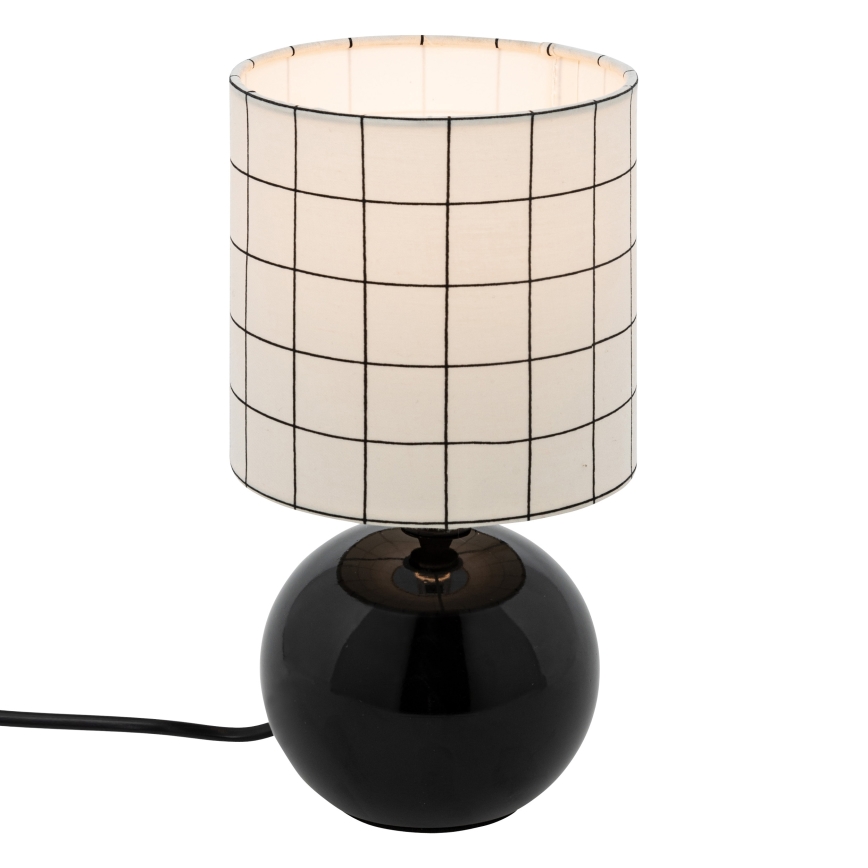 Atmosphera - Lampe de table TIMÉO 1xE14/60W/230V noir/blanc