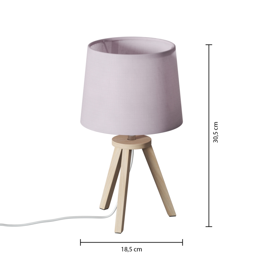 Atmosphera - Lampe de table TRIPOD 1xE14/40W/230V pin/rose