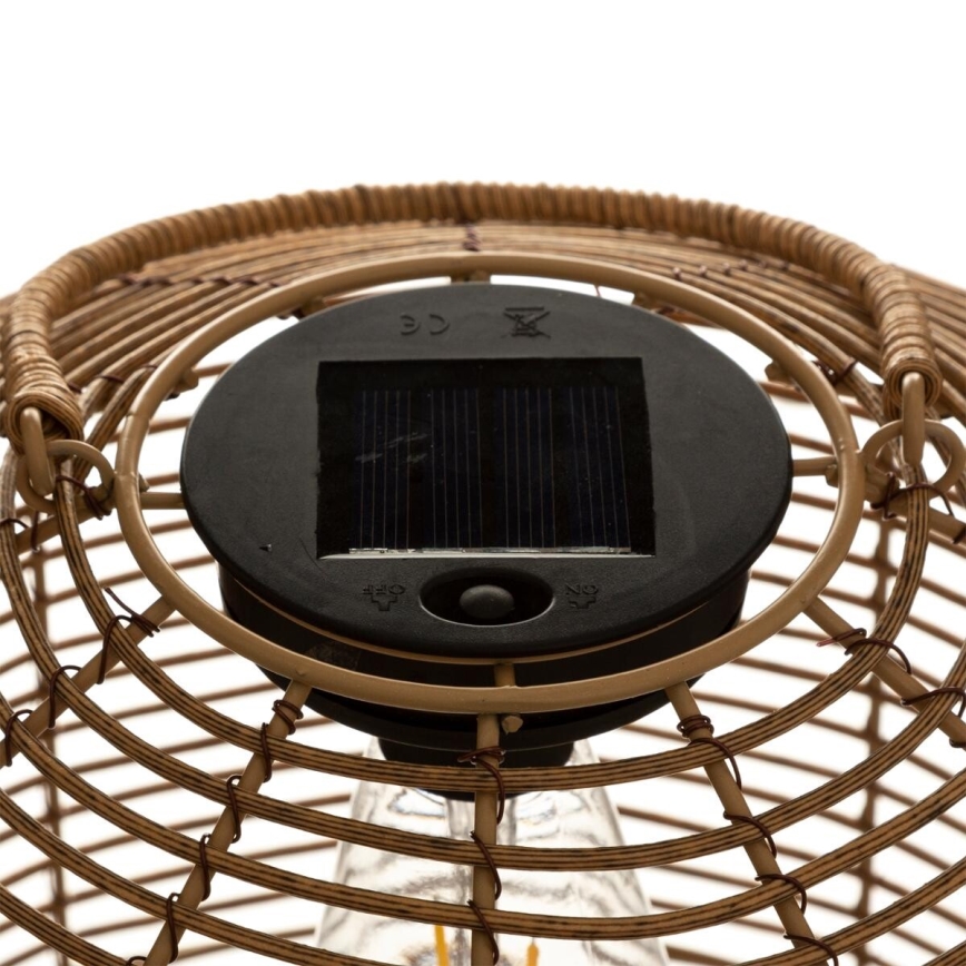 Atmosphera - Lampe solaire CUBA LED/1,2V IP44 rotin