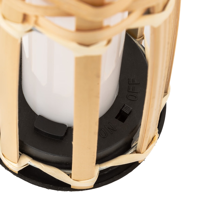 Atmosphera - Lampe solaire MACEO LED/1,2V 300 mAh IP44 bambou