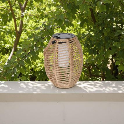 Atmosphera - Lanterne solaire LED GINA LED/1,2V 800 mAh IP44 jute