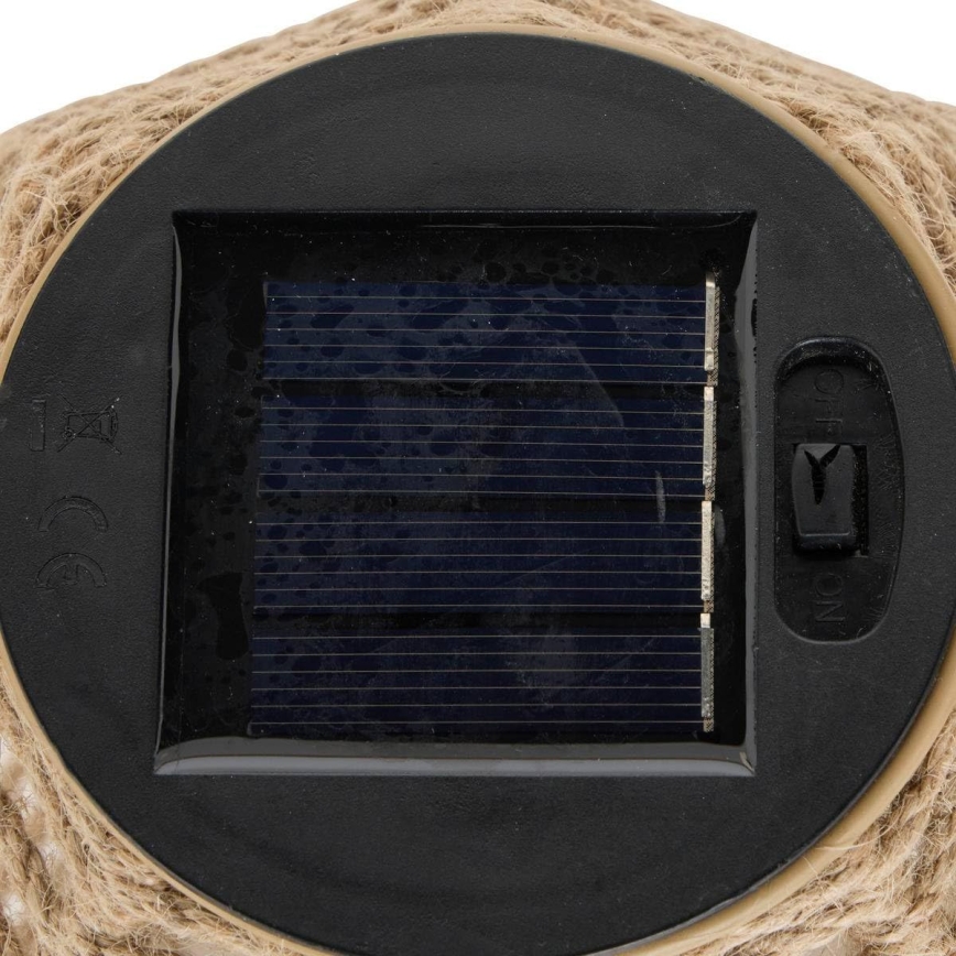 Atmosphera - Lanterne solaire LED GINA LED/1,2V 800 mAh IP44 jute