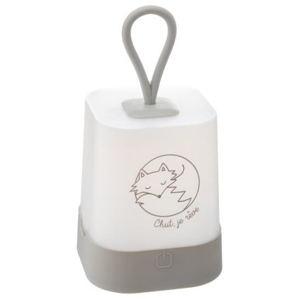 Atmosphera - Veilleuse de nuit tactile rechargeable pour enfants RABBIT LED/3,7V 1200 mAh gris