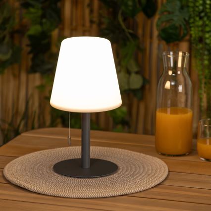 Atmosphera - LED RGBW Rechargeable extérieur lampe de table ZACK LED/3,7V 1200 mAh IP44 noir