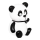 Atmosphera - LED Veilleuse de nuit pour enfants PANDA LED/3xLR44