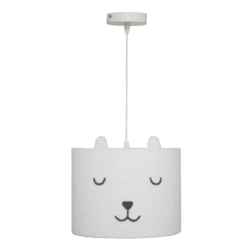 Atmosphera - Lustre pour chambre d'enfant sur câble TOXEY 1xE27/25W/230V motif ourson