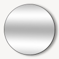 Atmosphera - Miroir mural ALICE d. 110 cm noir