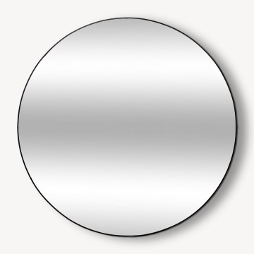 Atmosphera - Miroir mural ALICE d. 110 cm noir