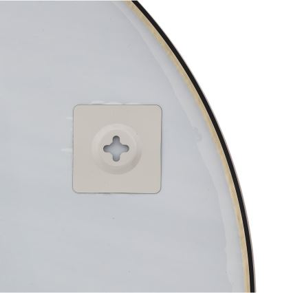 Atmosphera - Miroir mural ALICE Ø 70 cm noir