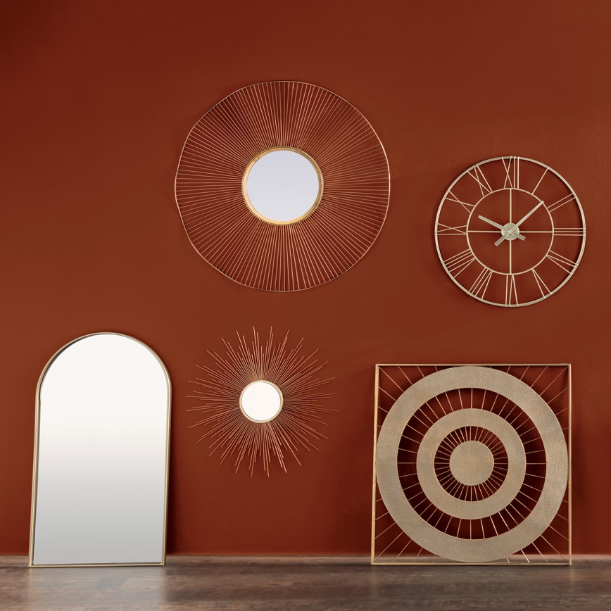 Atmosphera - Miroir mural JOYCE 106x60 cm doré