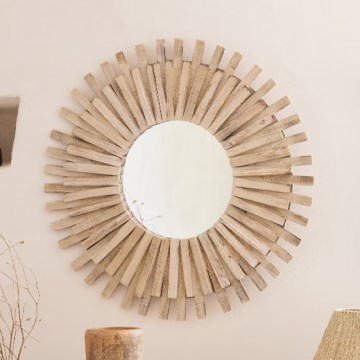 Atmosphera - Miroir mural MANON d. 88 cm sapin