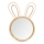 Atmosphera - Miroir mural pour enfants RABBIT 37x24 cm bambou