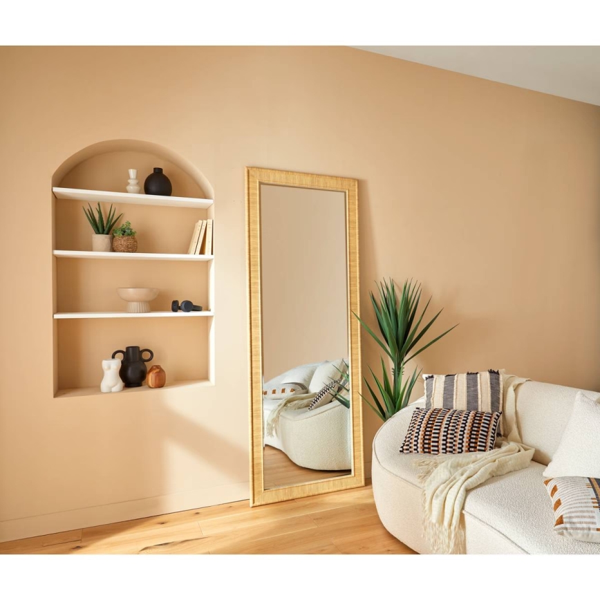 Atmosphera - Miroir mural THEA 194,5x71,5 cm beige