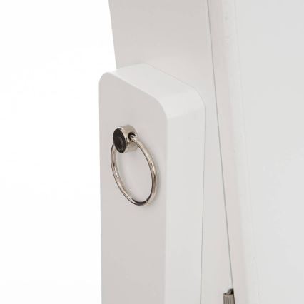 Atmosphera - Miroir sur pied avec boîte à bijoux KRISTIN 146,8 x 37 cm blanc