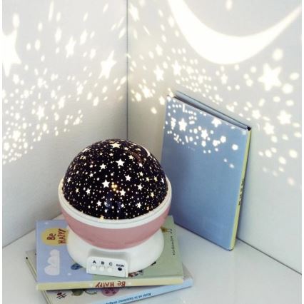 Atmosphera - Projecteur LED pour enfants 3xAA rose
