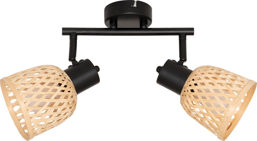 Atmosphera - Spot lumineux LIO 2xE27/25W/230V en bambou