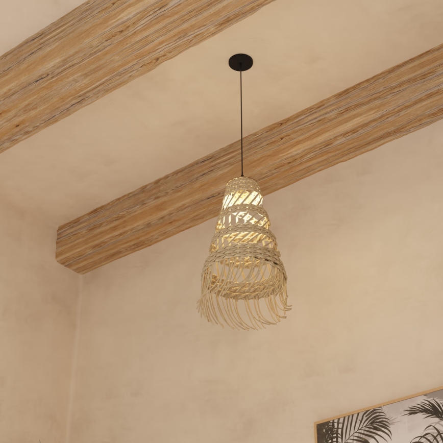 Atmosphera - Suspension filaire LAHYS 1xE27/40W/230V roseau