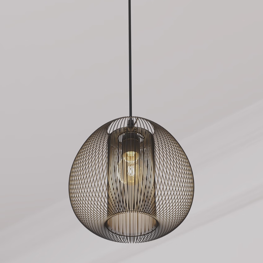 Atmosphera - Suspension filaire NODA 1xE27/40W/230V noir