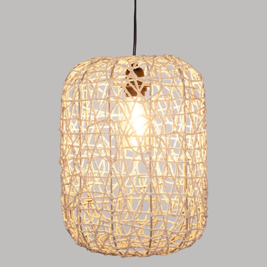 Atmosphera - Suspension filaire RAAHE 1xE27/40W/230V jute