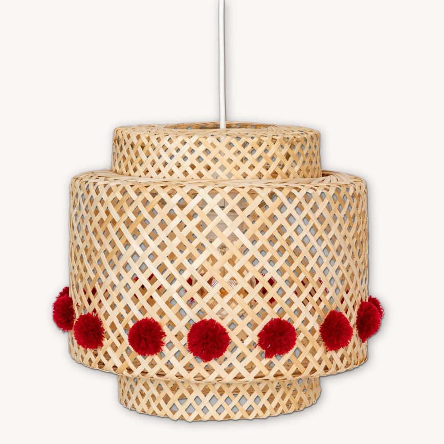 Atmosphera - Suspension sur câble LIBY 1xE27/25W/230V bambou