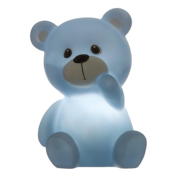 Atmosphera - Veilleuse nocturne LED pour enfants TEDDY LED/3xLR44 bleue