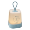 Atmosphera - Veilleuse tactile LED rechargeable pour enfants RABBIT, 3,7 V, 1200 mAh, bleu