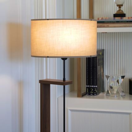 AYD 1xE27/40W/230V lampe sur pied beige/marron