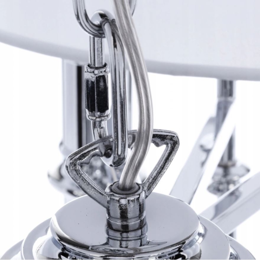 Azzardo AZ0173 - Lustre sur chaîne DIABLO 12xE14/11W/230V blanche