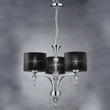 Azzardo AZ0498 - Suspension avec chaîne IMPRESS 3xE27/60W/230V