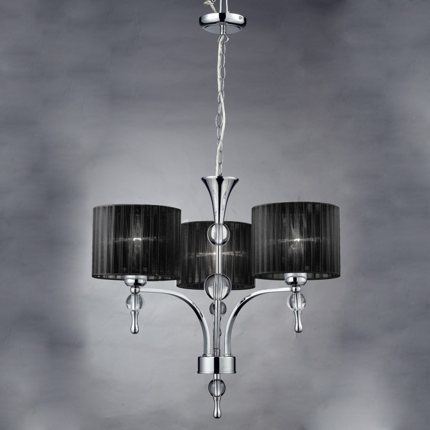 Azzardo AZ0498 - Suspension avec chaîne IMPRESS 3xE27/60W/230V
