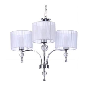 Azzardo AZ1006 - Suspension sur chaîne IMPRESS 3xE27/60W/230V