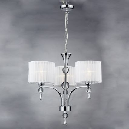 Azzardo AZ1006 - Suspension avec chaîne IMPRESS 3xE27/60W/230V