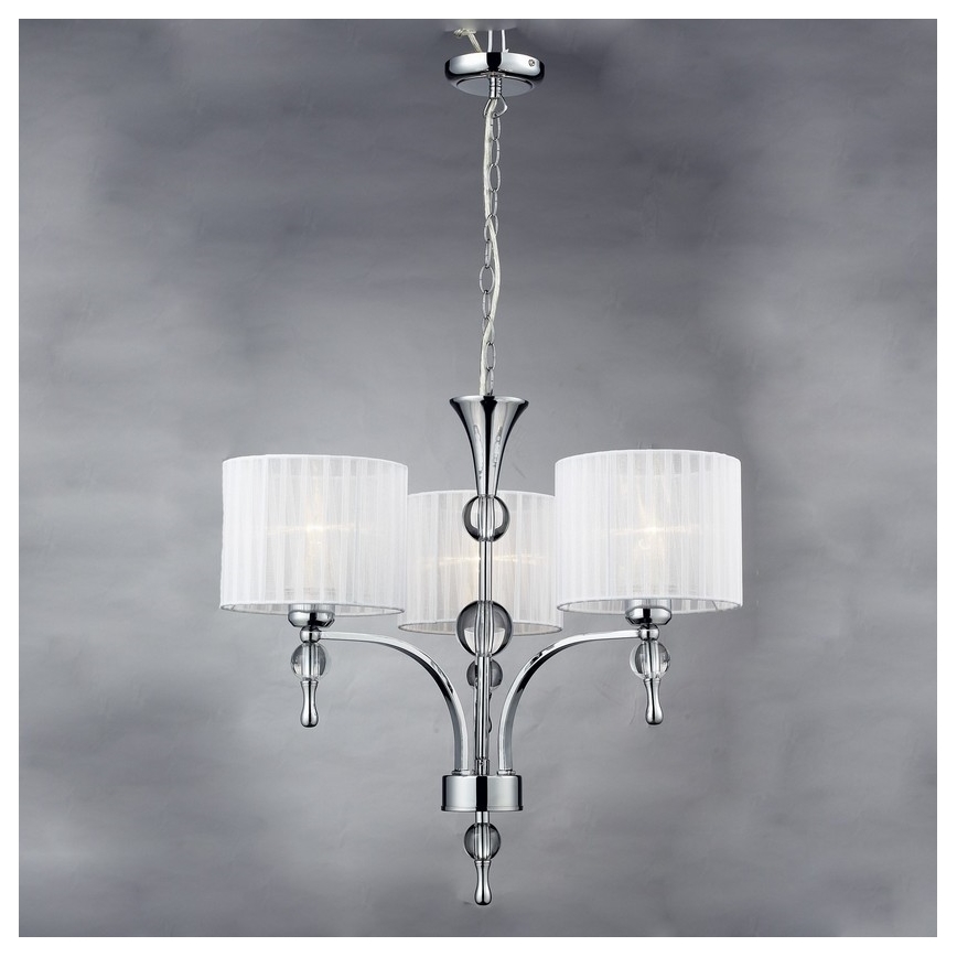 Azzardo AZ1006 - Suspension avec chaîne IMPRESS 3xE27/60W/230V