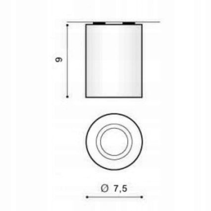 Azzardo AZ1054 - Plafonnier BORIS 1xGU10/50W/230V