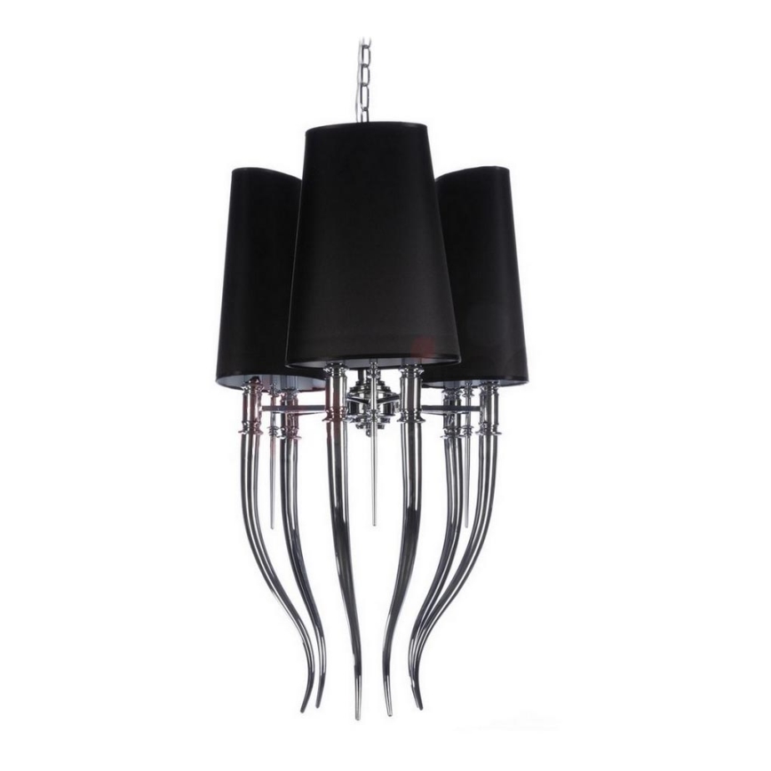 Azzardo AZ1345 - Suspension avec chaîne DIABLO 6xE14/11W/230V noir