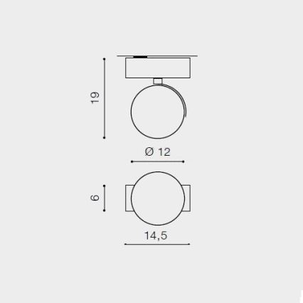 Azzardo AZ1366 - Spot JERRY 1xES111/50W/230V