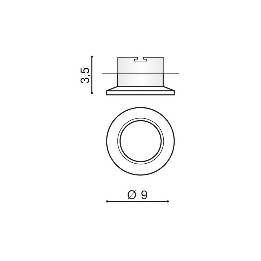 Azzardo AZ1482 - Spot encastrable ADAMO 1xGU10/50W/230V
