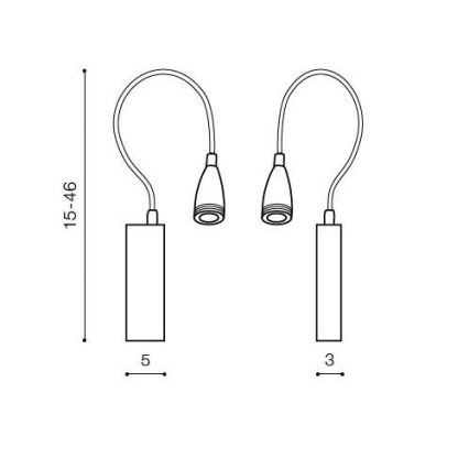 Azzardo AZ1548 - Applique LED pour salle de bain VERONICA 1xLED/3W/230V