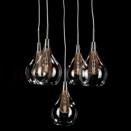 Azzardo AZ1690 - Suspension avec fil ELEKTRA 5xG9/40W/230V