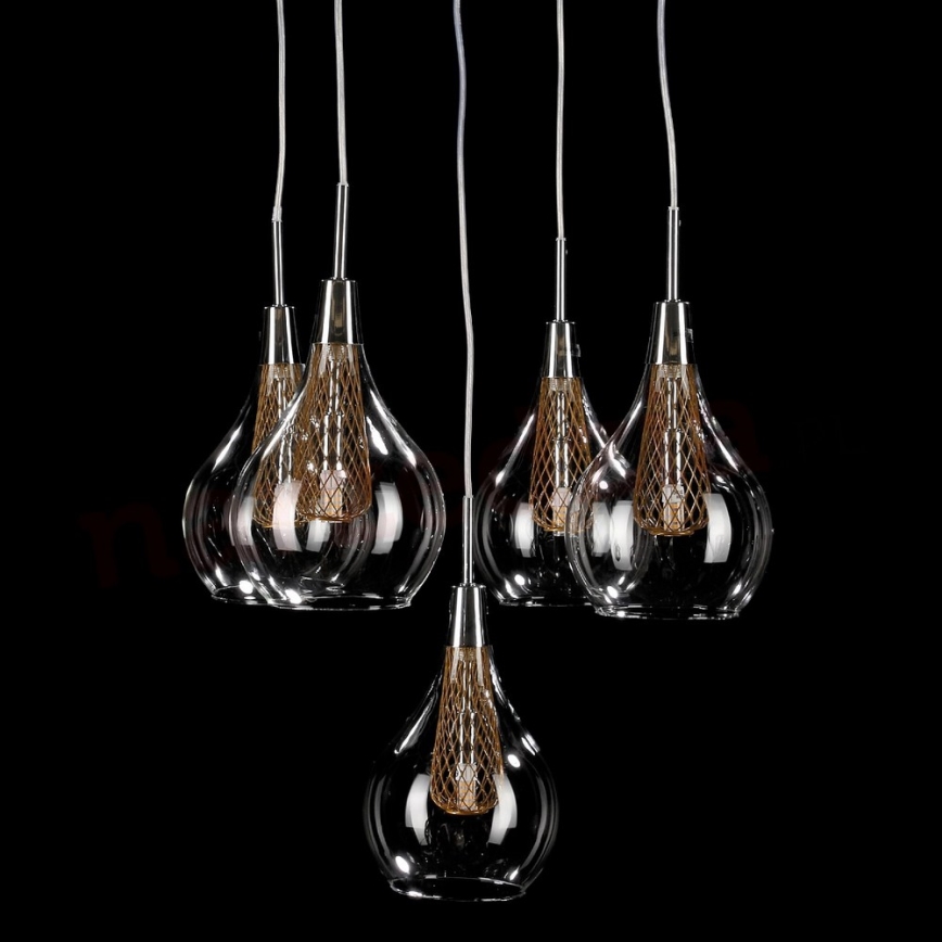 Azzardo AZ1690 - Suspension avec fil ELEKTRA 5xG9/40W/230V
