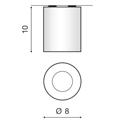 Azzardo AZ2558 - Plafonnier extérieur ARO 1xGU10/50W/230V IP54