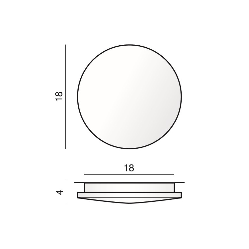 Azzardo AZ2715 - Plafonnier LED ANCONA 1xLED/12W/230V