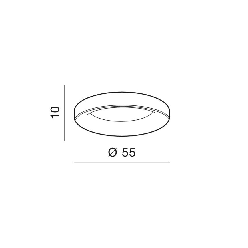 Azzardo AZ2726 - Plafonnier à intensité variable SOVANA 1xLED/50W/230V+ télécommande
