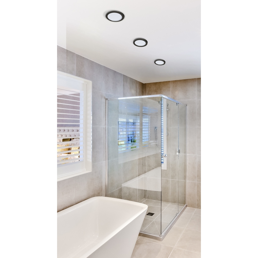 Azzardo AZ2843 - Plafonnier encastré LED pour salle de bains SLIM LED/12W/230V IP44 IRC 90