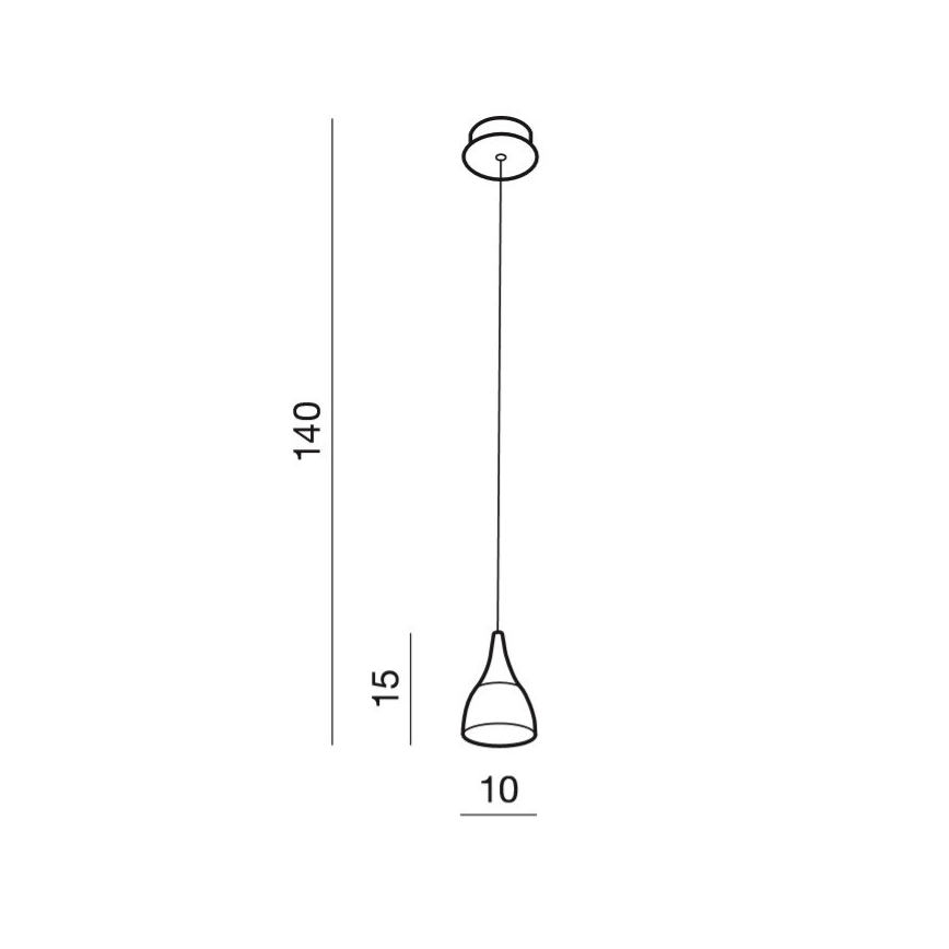 Azzardo AZ2847 - Suspension LED sur câble DALMATIA LED/5W/230V